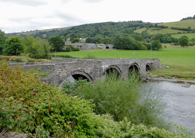 Pont Carrog across the River Dee in Denbighshire