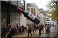 View of a Worshipful Company of Vintners inflatable wine bottle in the Lord Mayor