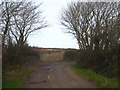 Field gate on the bend in Drannack Mill Lane