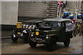 View of a pair of army jeeps in the Lord Mayor