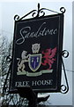 Sign for the Sandstone public house