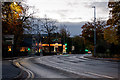 The A50, Toft Road, near the junction with the A537