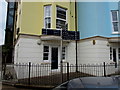 Minutes signpost on a Teignmouth corner