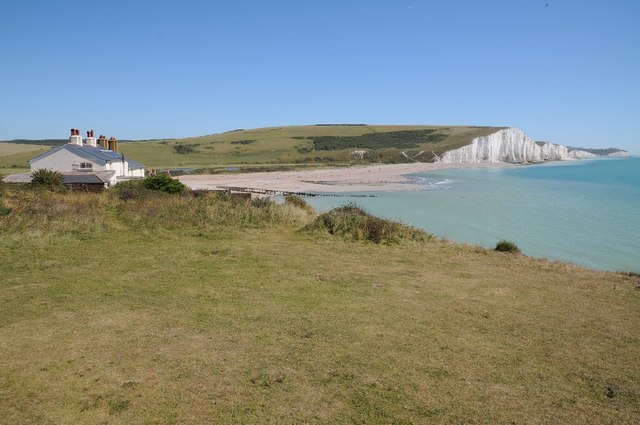The coastguard cottages and Seven Sisters