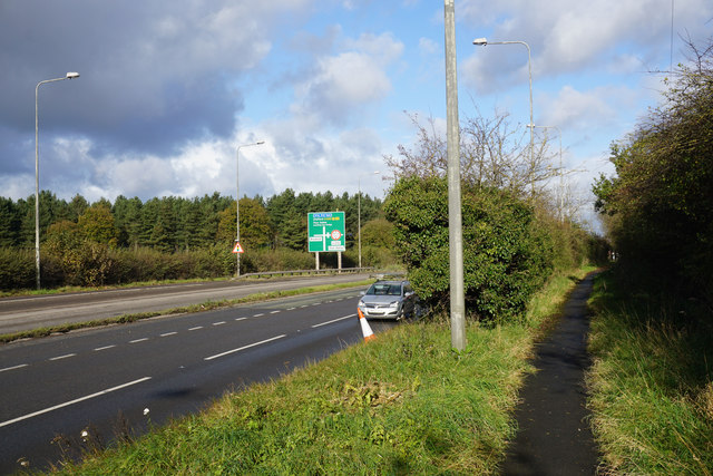The A449 near Four Ashes