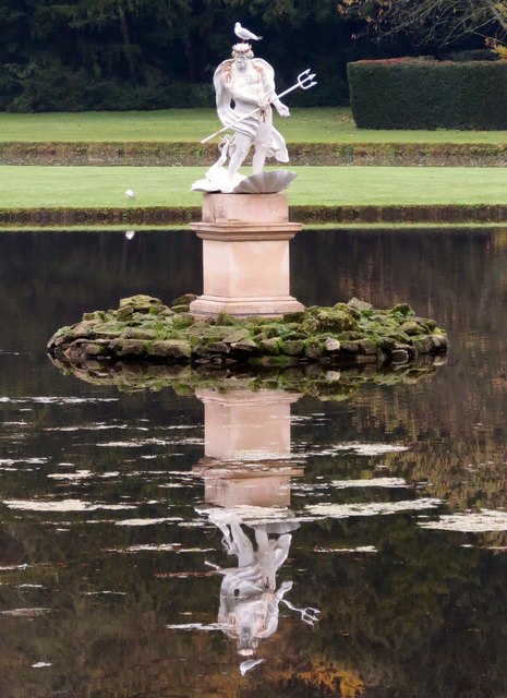 Neptune  and  Gull  reflected  in  Moon  Pond