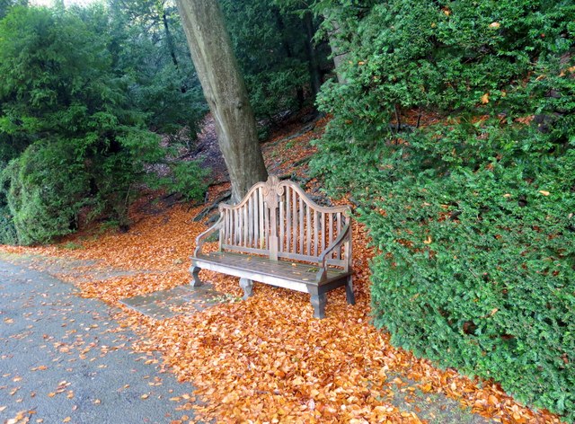 Posh  seat  in  Studley  Royal  Water  Garden