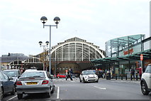 ST7464 : Bath Green Park old railway station and Sainsbury's by John Winder