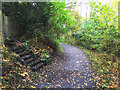 Garden entrance off the Lade Braes path