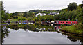 SJ2142 : Canal marina near Llangollen in Denbighshire by Roger  Kidd