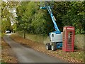 Looking up Field Lane, Saxby