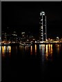 TQ3078 : St George Wharf at night by PAUL FARMER