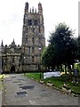 SJ3350 : Tower of St Giles Church, Wrexham by Jaggery