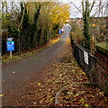 Access road to Droitwich Spa railway station pay & display car park