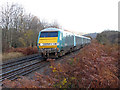 Train descending Llanvihangel Bank