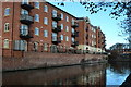 Modern apartments overlooking the Worcester and Birmingham Canal