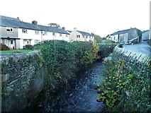 SD3676 : The River Eea at Mill Close, Cark by Christine Johnstone