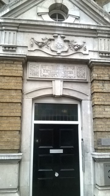 Former Dairy Supply Company Limited building, Coptic Street: detail of front door