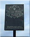 Sign for the Kings Arms Hotel, Shap (1)