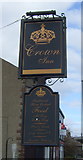 NY5615 : Sign for the Crown Inn, Shap by JThomas