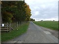 Farm road beside the M6 Motorway