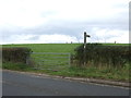 NY5421 : Field entrance and bridleway off the A6 by JThomas