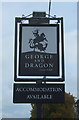 NY5326 : Sign for the George and Dragon, Clifton by JThomas