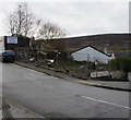 Fenced-off corner of Blaenavon