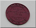 Red plaque on Hayward Cottage, King Street, Blaenavon