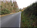 Looking east on Cuckfield Lane from beneath power lines