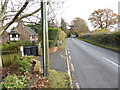 Cuckfield Lane looking east from edge of woodland