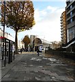 Wide pavement beside Cromwell Road