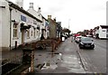 Picnic benches outside the Railway pub, Yate