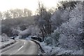NH5035 : Frosty morning on the A833 by Jim Barton