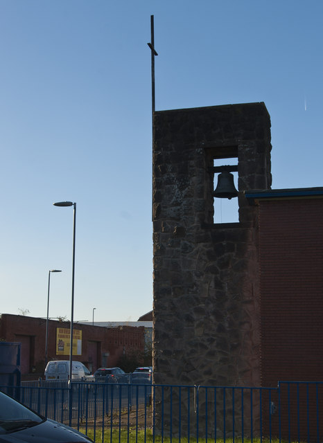 The bell tower of St Clement with St Matthias