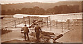 SD3996 : An early aeroplane at Windermere, Lake District by Unknown - photograph from our personal family photo album.