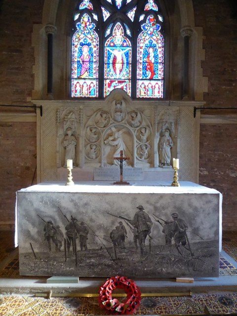 Altar and WWI war memorial #1