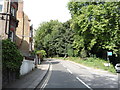 Looking west on East Heath Road, NW3