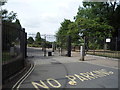 Park gates on North End Road