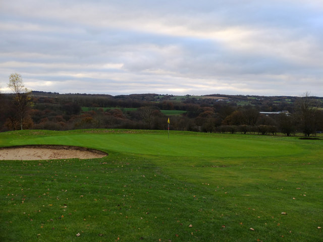 Gathurst Golf Course from the footpath