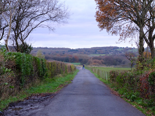Path from Miles Lane to Broadridings Farm