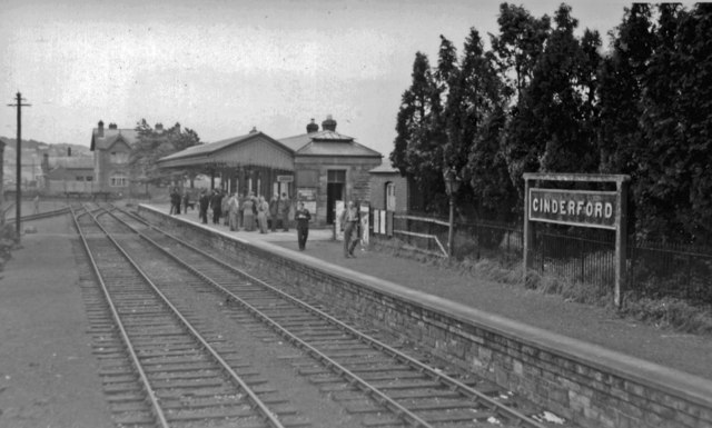 Cinderford station, 1950