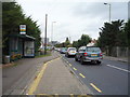 Bus stop and shelter on Southgate Road (A111)