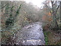 NY8355 : The River East Allen at Bridge End - upstream by Mike Quinn