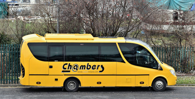 Chambers minibus, Sydenham, Belfast (November 2016)