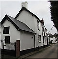 White house at the southern end of Baron Street, Usk