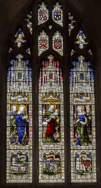 Stained glass window, Peterborough Cathedral