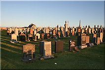 NJ4768 : Cemetery near Portknockie by Anne Burgess