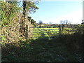 Field access lane above the Upper Knockbarragh Road