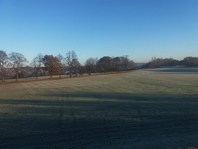 Armley Park on a frosty morning